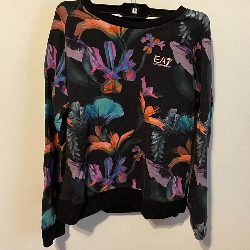 Emporio Armani Womens Floral Sweater